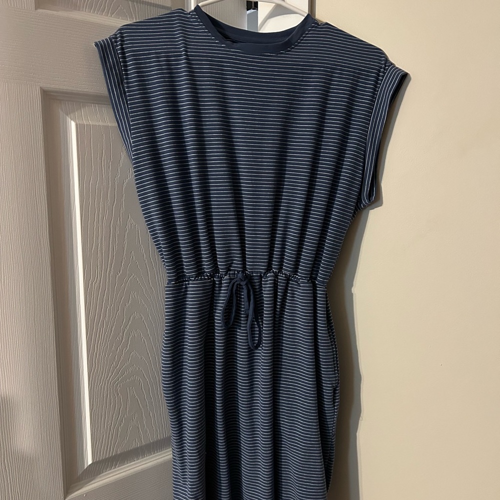 a new day Navy Striped Dress